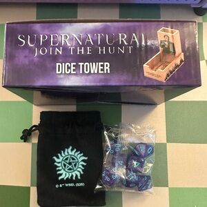 Supernatural X CultureFly Crowley Dice Tower and Dice Set